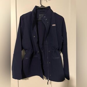 FIGS SCRUB JACKET PAGE NAVY NWT